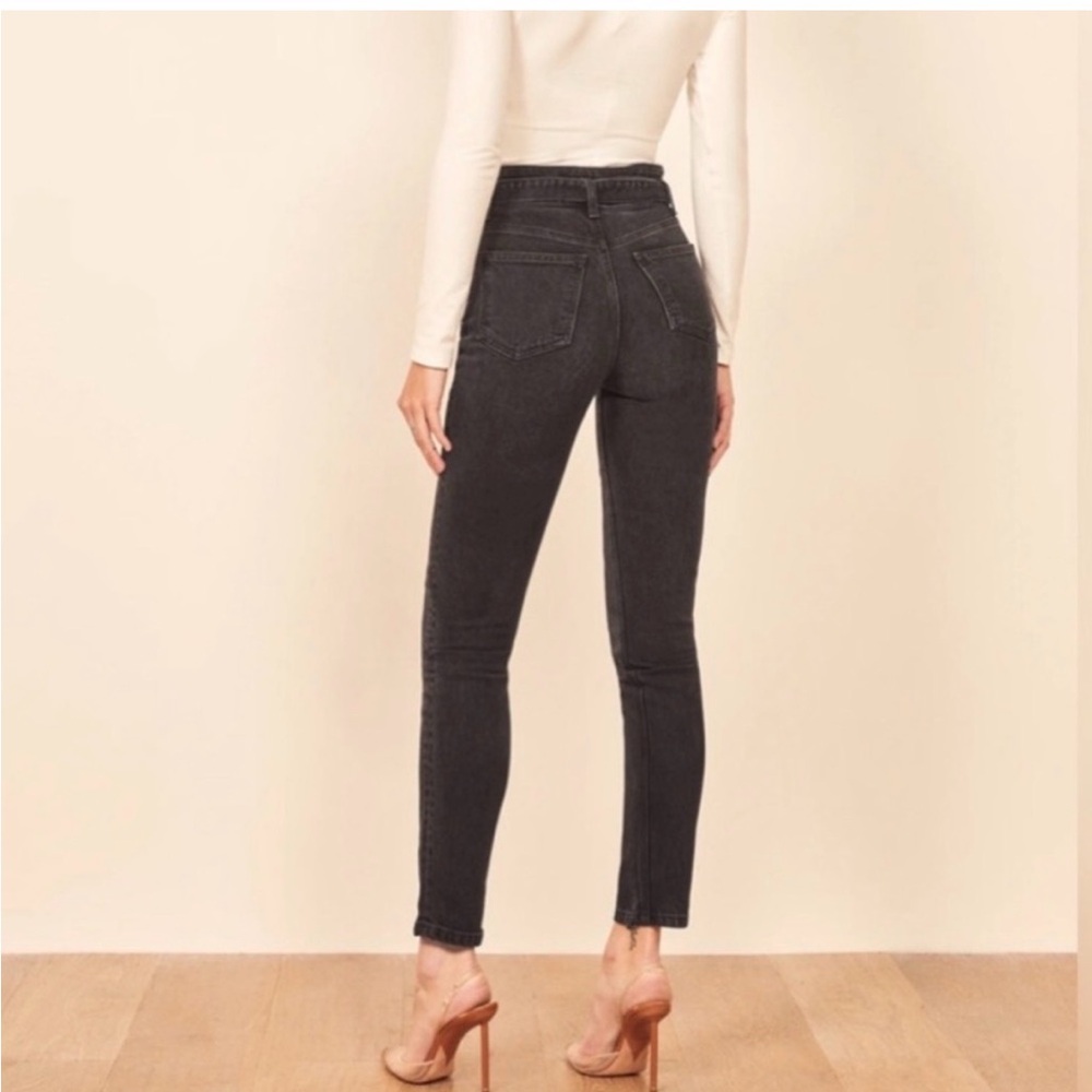 Reformation Kaylah high Black Skinny Jeans size 30 - Picture 2 of 10